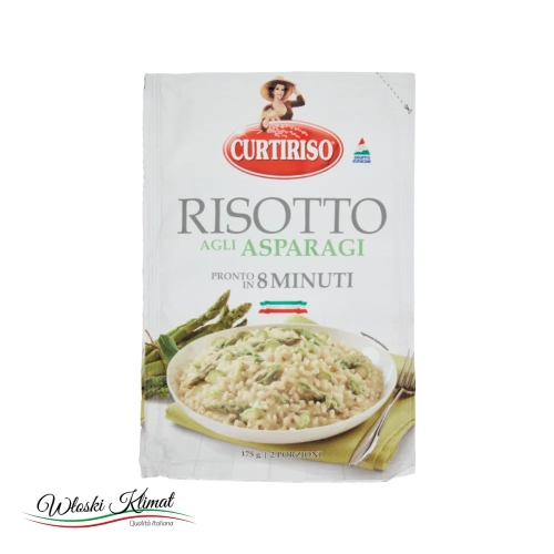 Risotto ze szparagami Asparagi CURTIRISO 175 g - widok z przodu / opakowanie