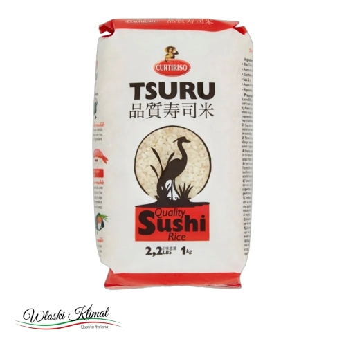 Ryż do Sushi Tsuru CURTIRISO 1kg - widok z przodu / opakowanie