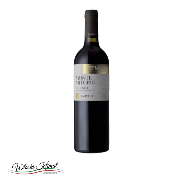 Wino czerwone Monte Mitorio Tai Rosso DALMASO 750ml - widok z przodu / opakowanie