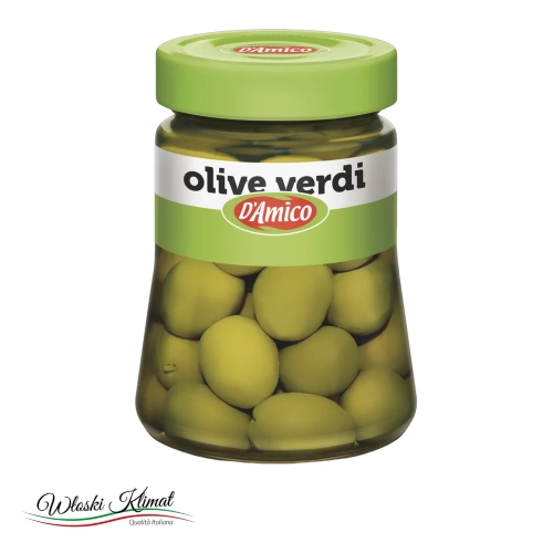 Oliwki  zielone D'amico 300 g - widok z przodu / opakowanie
