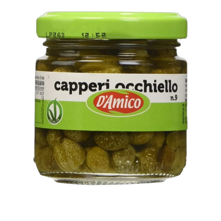 Włoskie Kapary w occie D'Amico 100 g - widok szczegółowy 2