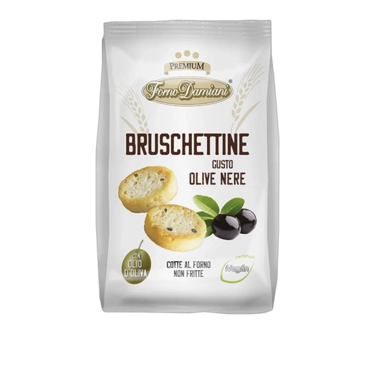 Mini grzanki chlebowe o smaku oliwek Crostini al Olive Damiani 90g - widok szczegółowy 2