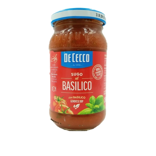 Sos Pomidowowy z Bazylią DECECCO 200 g - widok szczegółowy 2