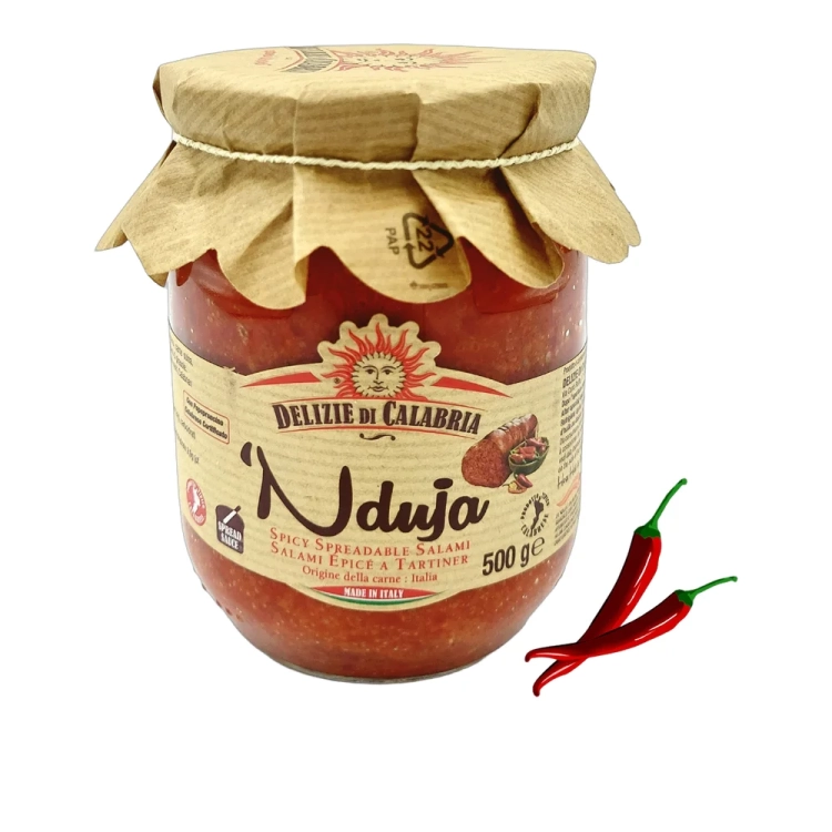 Nduja kiełbasa Delizie di Calabria 500 g - widok szczegółowy 2