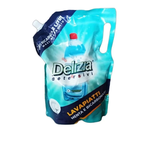 Płyn do mycia naczyń Mięta i Soda Oczyszczona - zapas Menta e Bicarbonato  Delizia 2L - widok szczegółowy 2