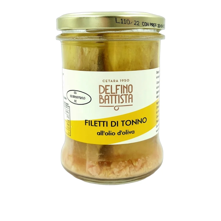Tuńczyk w filetach w oliwie z oliwek Delfino 275 g - widok szczegółowy 2