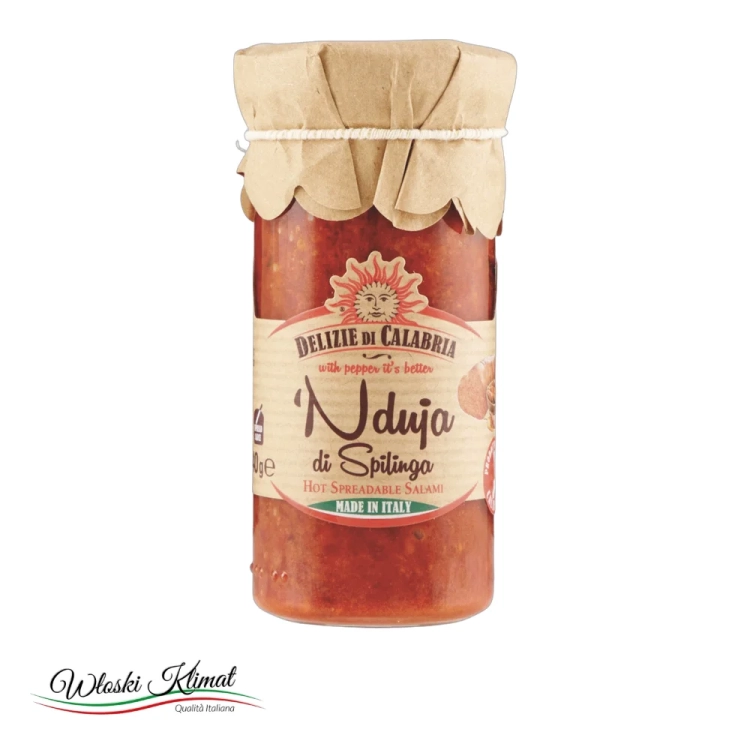 Nduja di Spillinga Delizie di Calabria 135 g - widok z przodu / opakowanie