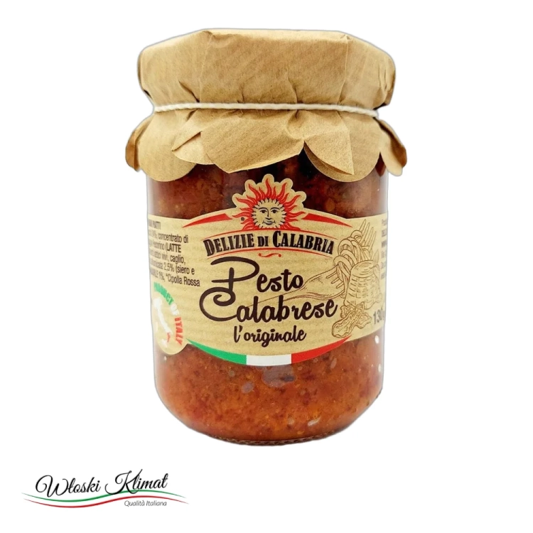 Pesto Calabrese Delizie di Calabria 130g - widok z przodu / opakowanie