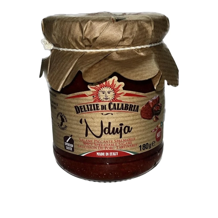 Salami pikantne do smarowania Nduja Delizie di Calabria 180g - widok szczegółowy 2