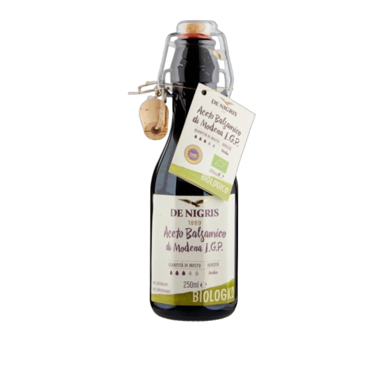 Ocet balsamiczny ekologiczny Aceto balsamico di Modena IGP Bio De Nigris 250ml - widok szczegółowy 2