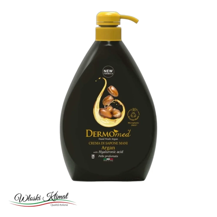 Mydło w płynie do mycia rąk Argan DERMOMED 1L - widok z przodu / opakowanie