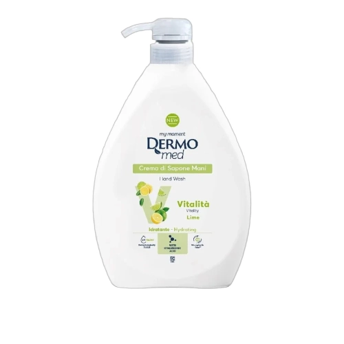 Mydło w płynie do rąk nawilżające Limonka Lime Vitality Dermomed 1L - widok szczegółowy 2