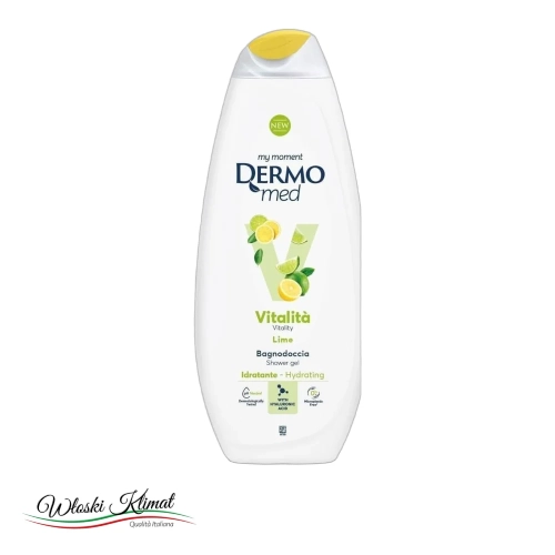 Żel pod prysznic nawilżający Lime Vital Dermomed 650ml - widok z przodu / opakowanie