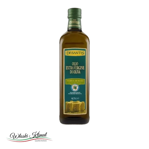 Oliwa z oliwek Extra Virgine Terra Di Bari Castel del Monte DESANTIS 750ml - widok z przodu / opakowanie