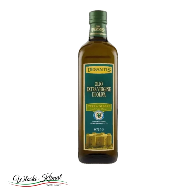 Oliwa z oliwek Extra Virgine Terra Di Bari Castel del Monte DESANTIS 750ml - widok z przodu / opakowanie