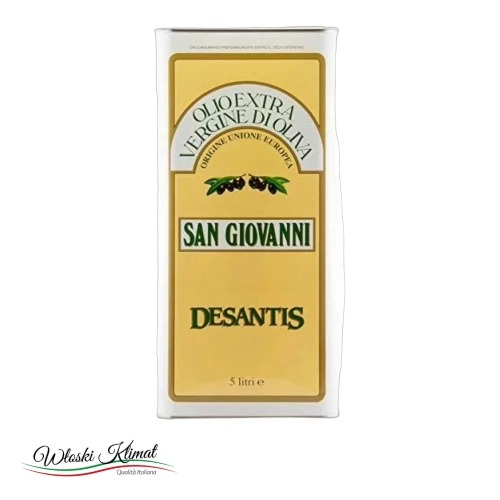 Oliwa z oliwek Extra Vergine San Giovanni DESANTIS 5L - widok z przodu / opakowanie