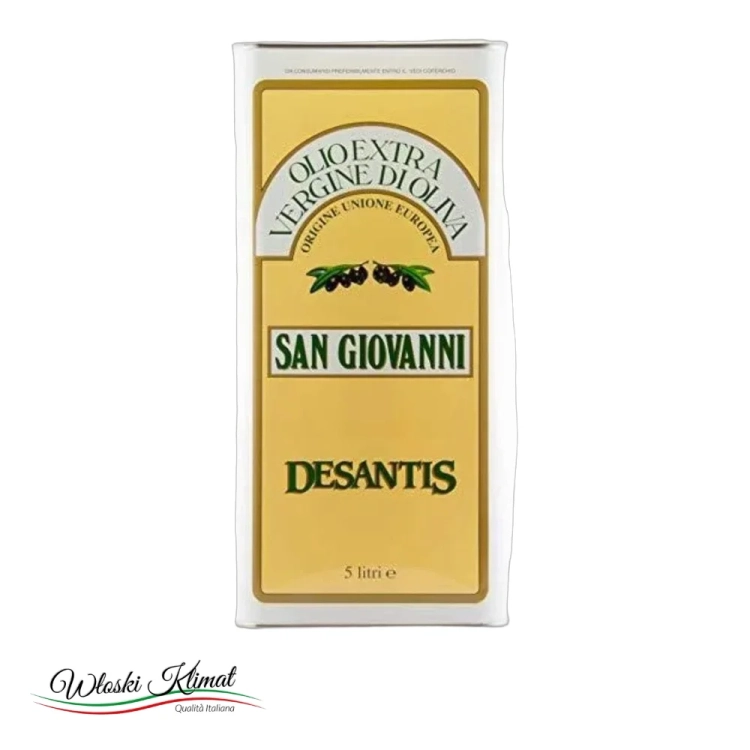 Oliwa z oliwek Extra Vergine San Giovanni DESANTIS 5L - widok z przodu / opakowanie