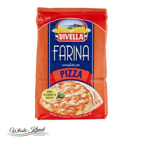 Mąka do pizzy Divella 1 kg - widok z przodu / opakowanie