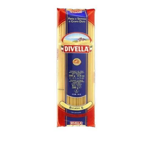 Makaron Spaghetti Bucatini n.6 DIVELLA 500g - widok szczegółowy 2