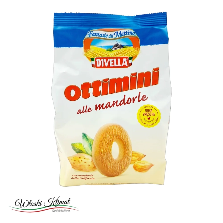 Ciastka kruche z Migdałami Divella 350 g - widok z przodu / opakowanie