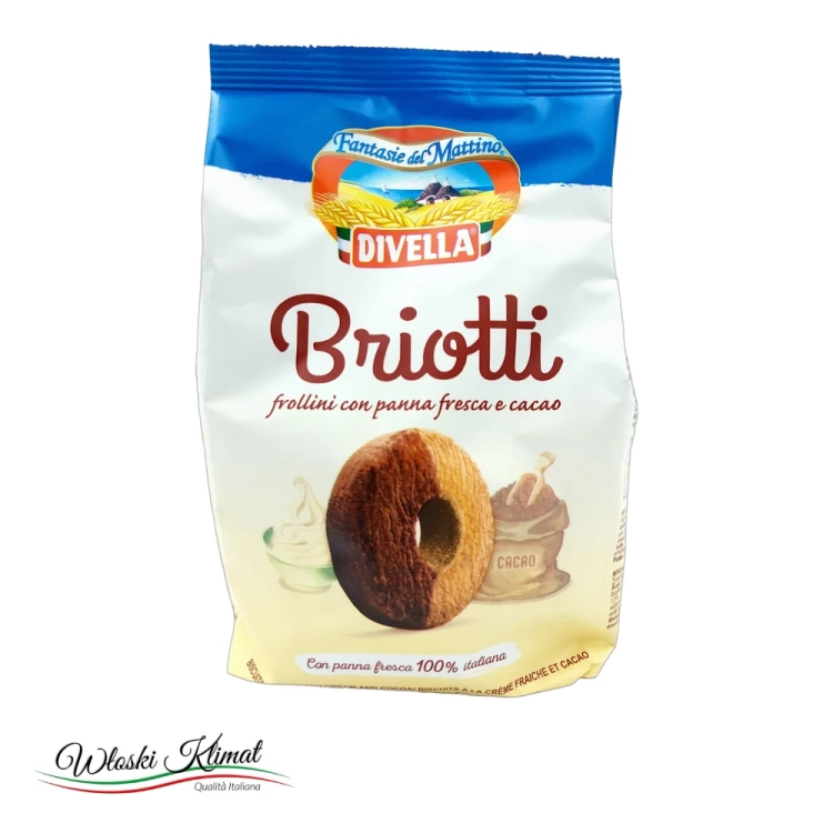 Ciastka kruche Briotti śmietanka i kakao 400 g - widok z przodu / opakowanie