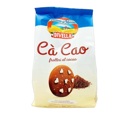 Ciastka kruche Kakaowe Ca'Cao Divella 400 g - widok szczegółowy 2