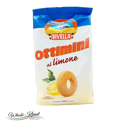 Ciastka kruche Cytrynowe Divella 400 g - widok z przodu / opakowanie
