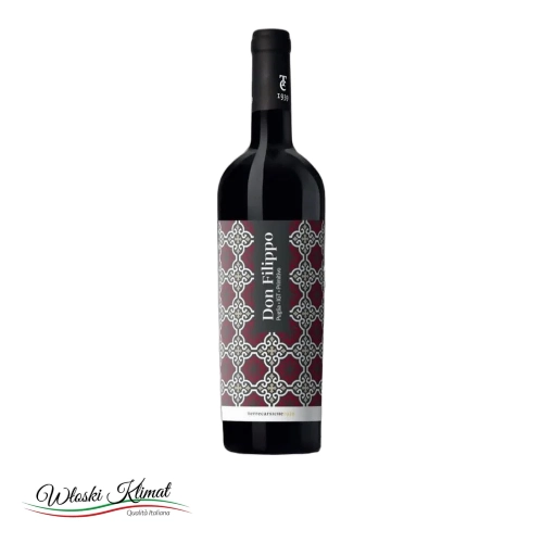 Wino czerwone Primitivo IGT Don Filippo Terre Carsiche 750ml - widok z przodu / opakowanie