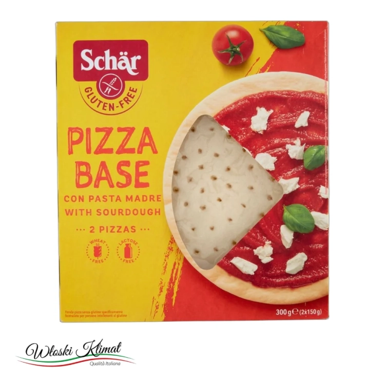 Spód do pizzy bez glutenu 2 szt. Dr Schar 300g - widok z przodu / opakowanie
