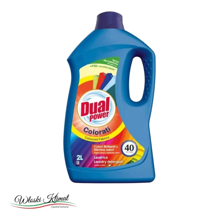 Płyn do prania tkanin kolorowych Colorati  40prań DUAL Power 2L - widok z przodu / opakowanie