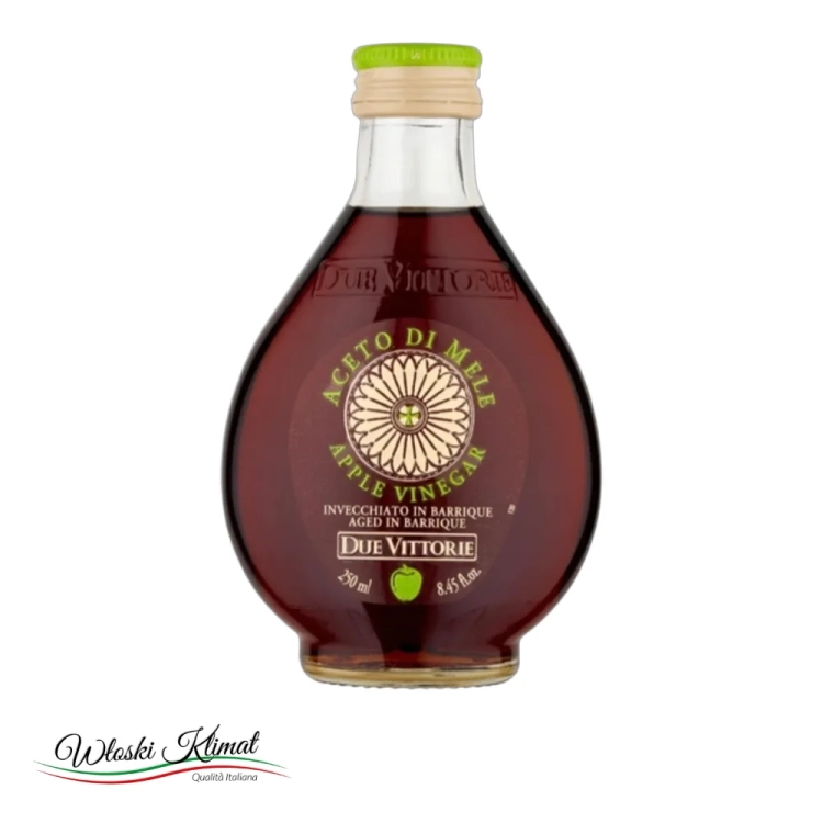 Ocet  jabłkowy Aceto di Mele Invecchiato Due Vittorie 250 ml - widok z przodu / opakowanie