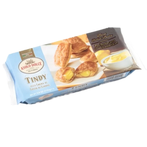 Ciastka z nadzieniem cytrynowym TINDY con Crema al Limone Asolo Dolce 110g - widok szczegółowy 2