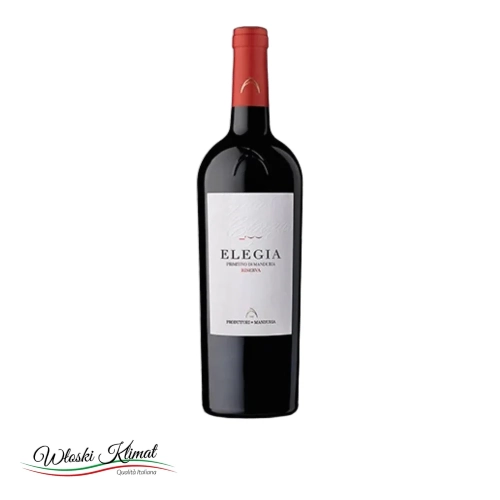 Wino czerwone Elegia Primitivo di Manduria DOP Riserva 750ml - widok z przodu / opakowanie