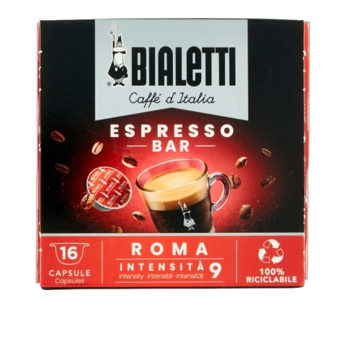 Kawa w kapsułkach Espresso Bar Roma 16 kapsułek BIALETTI - widok szczegółowy 2