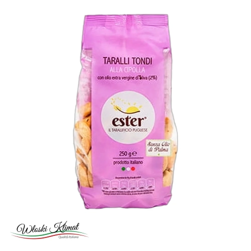 Taralli cebulowe Ester 250 g - widok z przodu / opakowanie