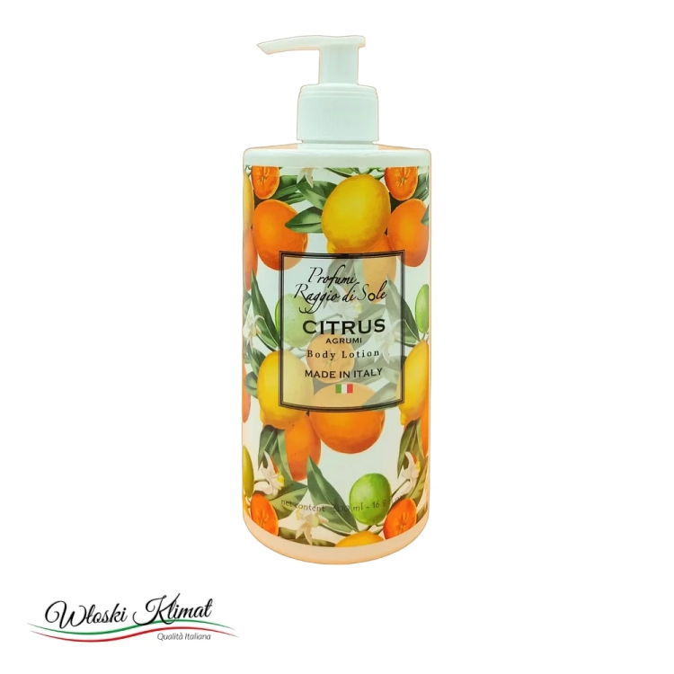 Balsam do ciała Cytrusy Raggio di Sole 500 ml - widok z przodu / opakowanie