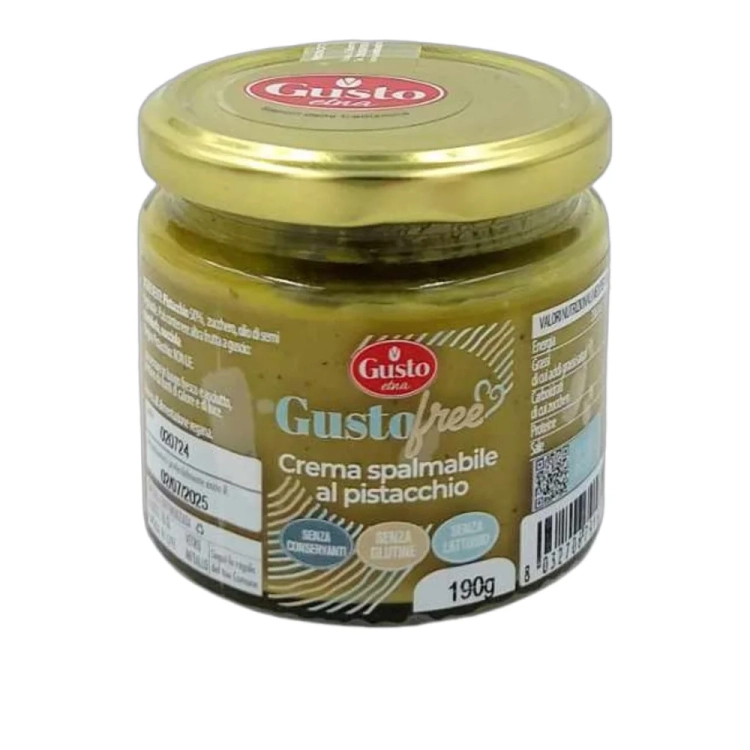 Krem Pistacjowy bez glutenu bez laktozy GustoFree GUSTO ETNA  190g - widok szczegółowy 2