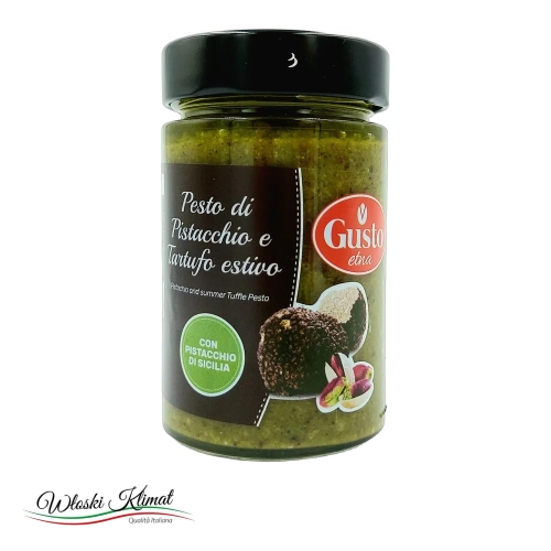 Pesto pistacjowe z truflą Gusto Etna 190 g - widok z przodu / opakowanie