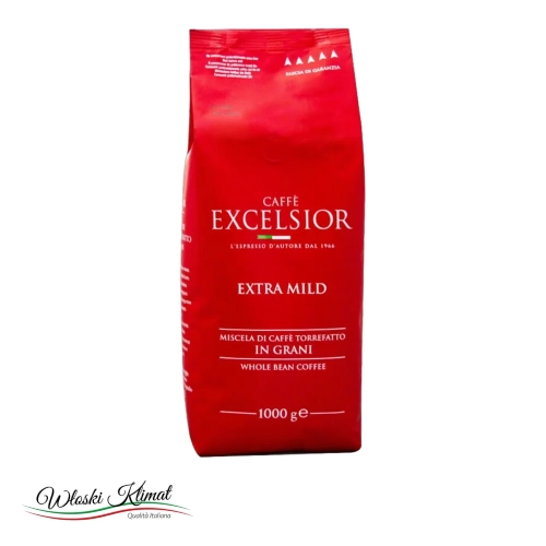 Kawa ziarnista Extra Mild Caffe EXCELSIOR 1kg - widok z przodu / opakowanie