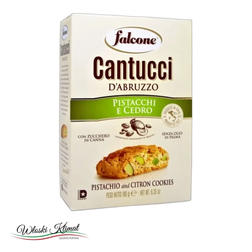 Ciastka Cantucci z Pistacjami FALCONE 180g - widok z przodu / opakowanie