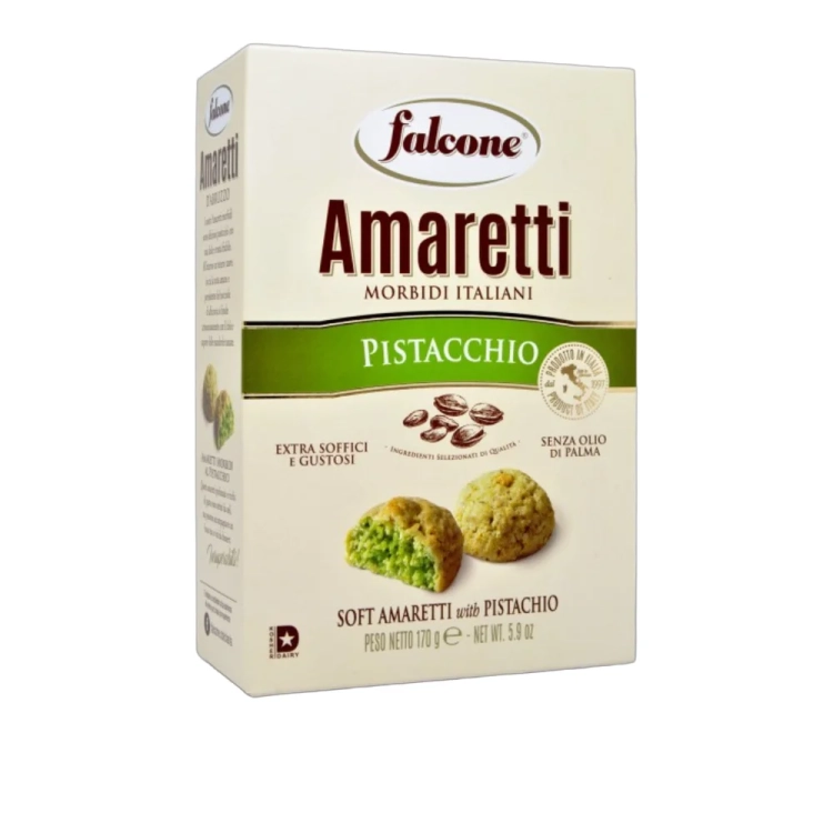 Ciastka pistacjowe Amaretti Pistacchio FALCONE 170g - widok szczegółowy 2