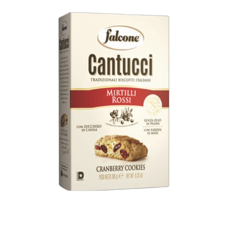 Ciastka Cantucci z kawałkami żurawiny Cantucci  MIRTILLI ROSSI FALCONE 180g - widok szczegółowy 2