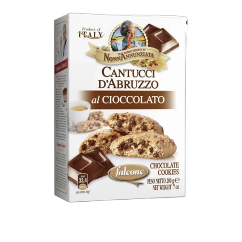 Ciastka Cantucci z kawałkami gorzkiej czekolady Cantucci Cioccolato Fondente FALCONE 200g - widok szczegółowy 2