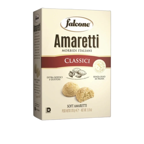 Ciasteczka migdałowe Amaretti Morbidi d’Abruzzo Classici FALCONE 170g - widok szczegółowy 2