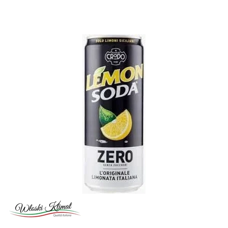 Napój gazowany bez cukru cytrynowy Lemonsoda Zero Fonti di Crodo 330ml widok 1