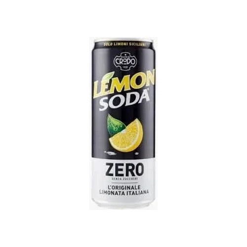 Napój gazowany bez cukru cytrynowy Lemonsoda Zero Fonti di Crodo 330ml widok 2