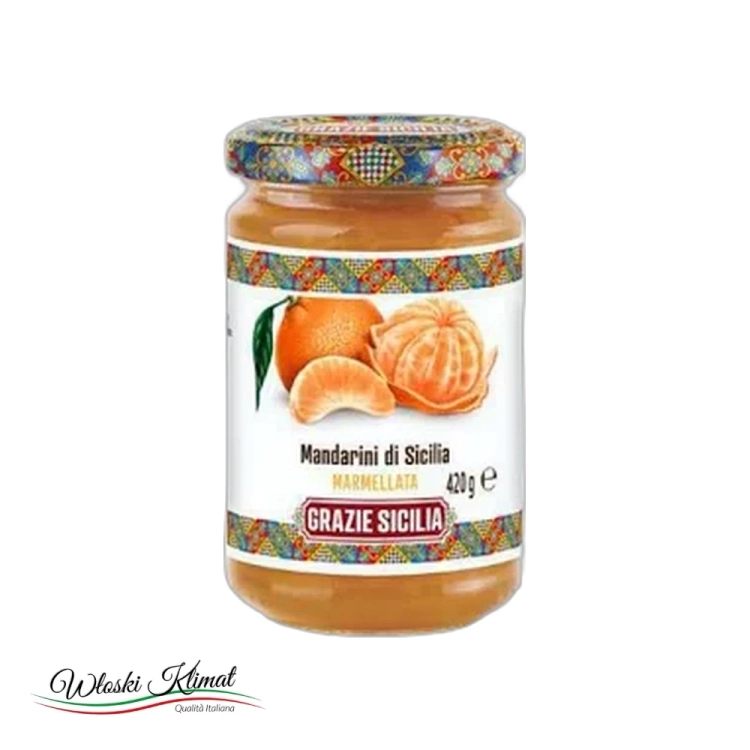 Marmolada z Mandarynek Sycylijskich Grazie Sicilia Agrisicilia 420g widok 1