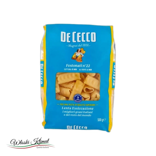 Makaron rurki karbowane Festonati De Cecco 500g widok 1