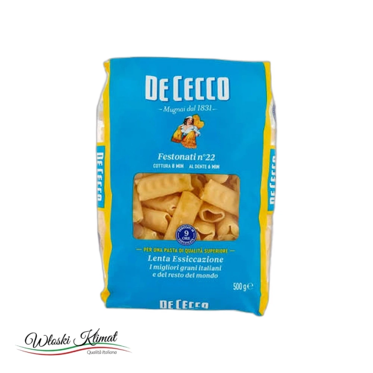Makaron rurki karbowane Festonati De Cecco 500g widok 1
