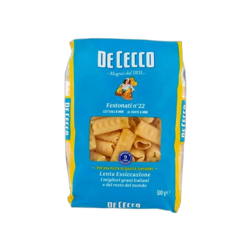 Makaron rurki karbowane Festonati De Cecco 500g widok 2